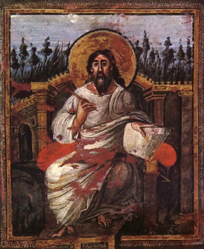 unknow artist The Saint Johannes, from the Kroningsevangeliarium Spain oil painting art